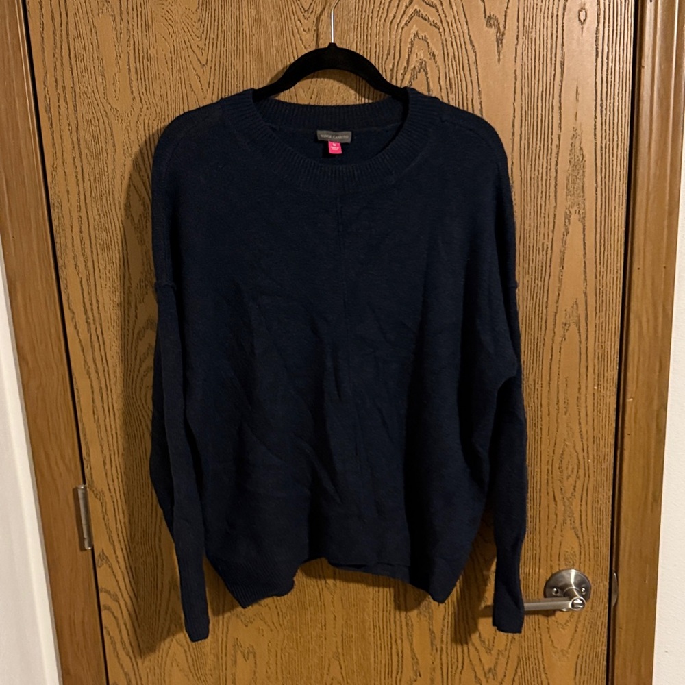 Vince Camuto Women's Navy Crew Neck Sweater